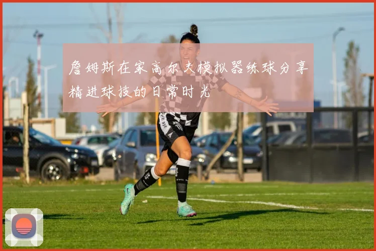 詹姆斯在家高尔夫模拟器练球分享精进球技的日常时光